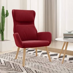 vidaXL Poltrona Relax Rosso Vino in Velluto