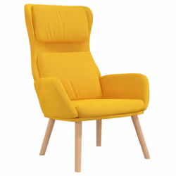 vidaXL Poltrona Relax Giallo Senape in Velluto - Vista aggiuntiva 2