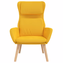 vidaXL Poltrona Relax Giallo Senape in Velluto - Vista aggiuntiva 3