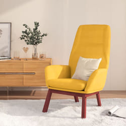 Vidaxl - Sedia Relax Giallo Senape in Tessuto 54210