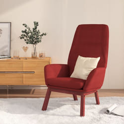 Vidaxl - Poltrona, Sedia Relax Rosso Vino in Tessuto 9248