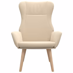 vidaXL Sedia Relax Crema in Tessuto - Vista aggiuntiva 3