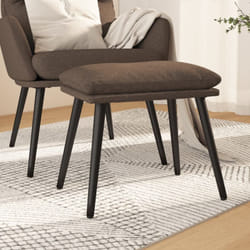 Poggiapiedi Tortora 45x29,5x35 cm in Tessuto Vidaxl 44514