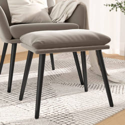 Vidaxl - Poggiapiedi Grigio Chiaro 45x29,5x35 cm in Velluto 46791