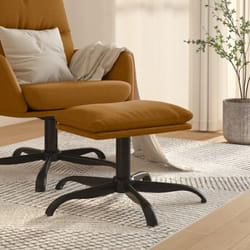 Vidaxl - Poggiapiedi Marrone 60x60x36 cm in Velluto 68297