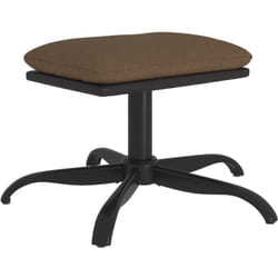 Vidaxl - Poggiapiedi Marrone 60x60x36 cm in Tessuto e Similpelle