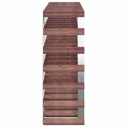 VidaXL 340893 scaffale per vino Acciaio, Legno Marrone - Vista aggiuntiva 5