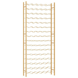 VidaXL 340915 scaffale per vino Metallo Oro