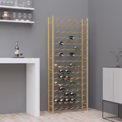 VidaXL 340915 scaffale per vino Metallo Oro