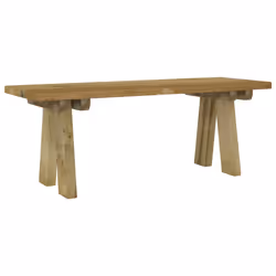vidaXL Panchina da Giardino 110 cm in Massello di Pino Impregnato - Vista aggiuntiva 2