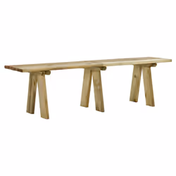 vidaXL Panchina da Giardino 160 cm in Massello di Pino Impregnato - Vista aggiuntiva 2