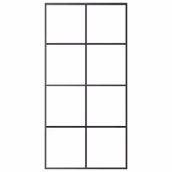 vidaXL Porta Scorrevole Nera 102,5x205 cm in Vetro ESG e Alluminio - Vista aggiuntiva 3