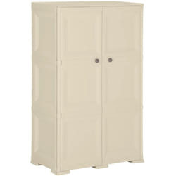 Mobile Moderno, Armadietto in Plastica 79x43x125 cm Effetto Legno Bianco Angora Vidaxl 5453