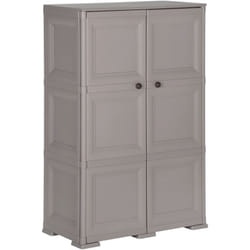 Mobile Moderno, Armadietto in Plastica 79x43x125 cm Effetto Legno Grigio Vidaxl 2936