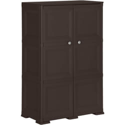 Mobile Moderno, Armadietto in Plastica 79x43x125 cm Effetto Legno Marrone Vidaxl 2747