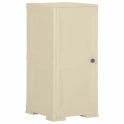 Armadietto in Plastica 40x43x85,5cm Effetto Legno Bianco Angora Vidaxl