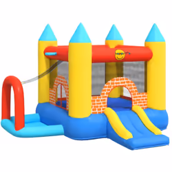 Potete già immaginare quanto divertimento avranno i vostri piccoli con il castello gonfiabile con scivolo! Questo castello go ...