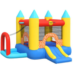 Happy Hop - Castello Gonfiabile con Scivolo 300x280x202 cm in pvc