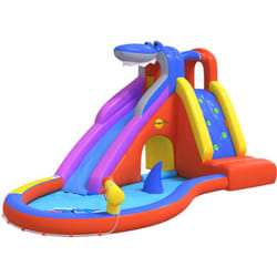 Scivolo d'Acqua Gonfiabile con Piscina 450x320x240 cm in pvc Happy Hop