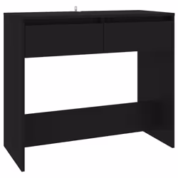 vidaXL Tavolo Consolle Nero 89x41x76,5 cm in Acciaio - Vista aggiuntiva 2