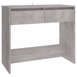 vidaXL Tavolo Consolle Grigio Cemento 89x41x76,5 cm in Acciaio - Vista aggiuntiva 2