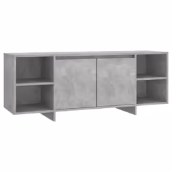 vidaXL Mobile TV Grigio Cemento 130x35x50 cm in Truciolato - Vista aggiuntiva 2
