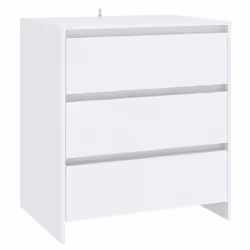 vidaXL Credenza Bianca 70x41x75 cm in Truciolato - Vista aggiuntiva 2