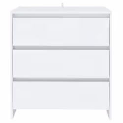 vidaXL Credenza Bianca 70x41x75 cm in Truciolato - Vista aggiuntiva 3