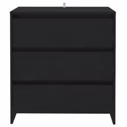 vidaXL Credenza Nera 70x41x75 cm in Truciolato - Vista aggiuntiva 3