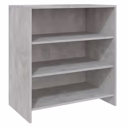 vidaXL Credenza Grigio Cemento 70x40,5x75 cm in Truciolato - Vista aggiuntiva 2