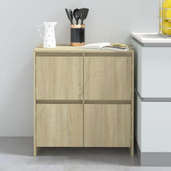 Credenza, Madia per salotto Rovere Sonoma 70x41x75 cm in Truciolato Vidaxl