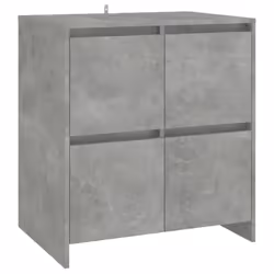 vidaXL Credenza Grigio Cemento 70x41x75 cm in Truciolato - Vista aggiuntiva 2