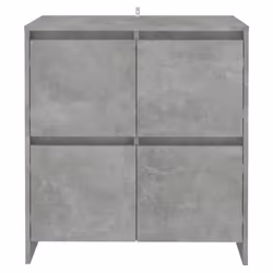 vidaXL Credenza Grigio Cemento 70x41x75 cm in Truciolato - Vista aggiuntiva 3