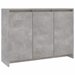 vidaXL Credenza Grigio Cemento 102x33x75 cm in Truciolato - Vista aggiuntiva 2