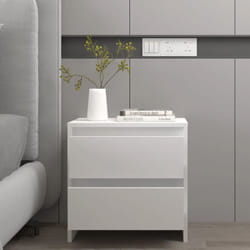Vidaxl - Comodino Bianco 45x34,5x44,5 cm in Legno Ingegnerizzato 133223