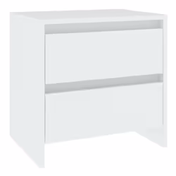 vidaXL Comodino Bianco 45x34,5x44,5 cm in Legno Ingegnerizzato - Vista aggiuntiva 3