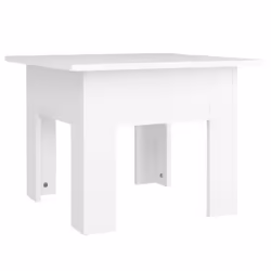 vidaXL Tavolino da Salotto Bianco 55x55x42 cm in Legno Multistrato - Vista aggiuntiva 2