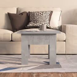 vidaXL Tavolino da Caffè Grigio Cemento 55x55x42 cm in Truciolato - Vista aggiuntiva 3