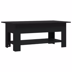 vidaXL Tavolino da Salotto Nero 102x55x42 cm in Truciolato - Vista aggiuntiva 2