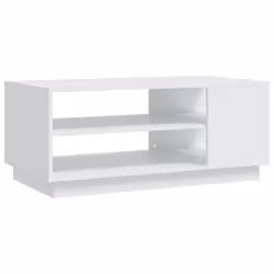 vidaXL Tavolino da Salotto Bianco 102x55x43 cm in Truciolato - Vista aggiuntiva 2