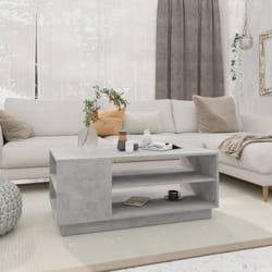 vidaXL Tavolino da Salotto Grigio Cemento 102x55x43 cm in Truciolato