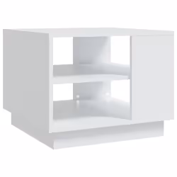 vidaXL Tavolino da Salotto Bianco 55x55x43 cm in Truciolato - Vista aggiuntiva 2