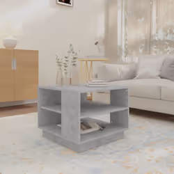 vidaXL Tavolino da Salotto Grigio Cemento 55x55x43 cm in Truciolato - Vista aggiuntiva 3
