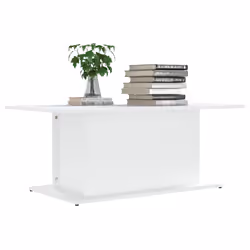 vidaXL Tavolino da Salotto Bianco 102x55,5x40 cm in Truciolato - Vista aggiuntiva 3