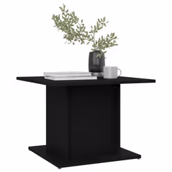 vidaXL Tavolino da Salotto Nero 55,5x55,5x40 cm in Truciolato - Vista aggiuntiva 3