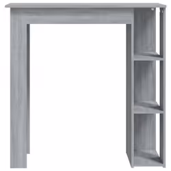 vidaXL Tavolino da Bar con Ripiani Grigio Sonoma 102x50x103,5 cm - Vista aggiuntiva 3