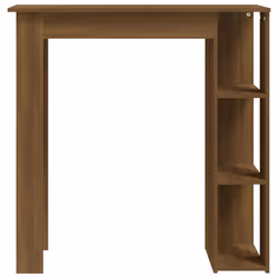 vidaXL Tavolino da Bar con Ripiani Rovere Marrone 102x50x103,5 cm - Vista aggiuntiva 3