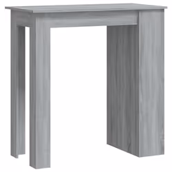 vidaXL Tavolo Bar con Ripiani Grigio Sonoma 102x50x103,5cm Truciolato - Vista aggiuntiva 2