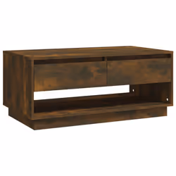 vidaXL Tavolino da Salotto Rovere Fumo 102,5x55x44 cm in Truciolato - Vista aggiuntiva 2