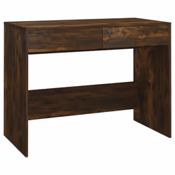 vidaXL Scrivania Rovere Fumo 101x50x76,5 cm in Truciolato - Vista aggiuntiva 2
